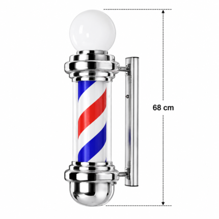 POLE BARBER CON ESFERA MEDIANO 68 CM