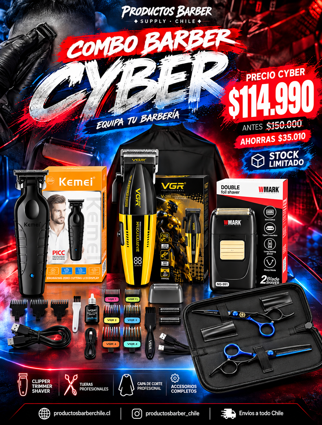 Combo Barber Cyber